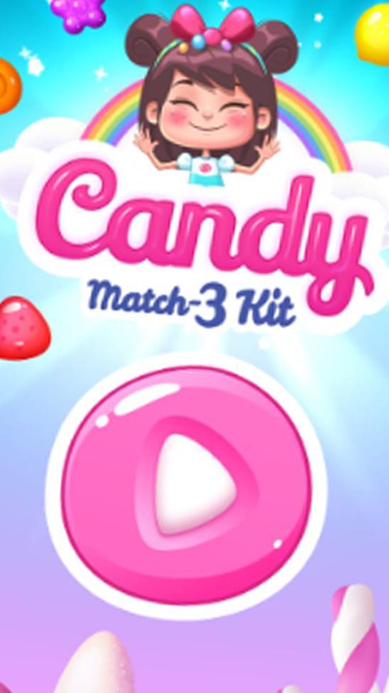 Candy Match 3 Kit. Андроид Candy matching Постер.