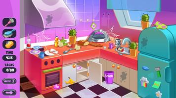 Baby House Cleaning Game - Detective Clean Up Fun Ekran Görüntüsü 1