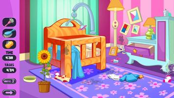 Baby House Cleaning Game - Detective Clean Up Fun Ekran Görüntüsü 2