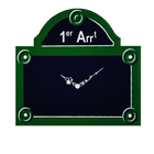 Plaques de Paris | Clock Widget | № 1 Zeichen