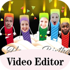 Birthday Photo Frame Video Maker with Music icon