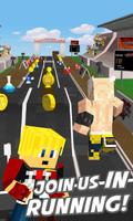 3D Block Skin Run Fighting Man screenshot 1