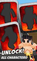 3D Block Skin Run Fighting Man screenshot 2