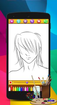 Anime Boy Hairstyles Coloring Pages For Android Apk Download