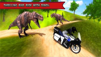 corrida de bicicleta dino aventura 3d imagem de tela 2