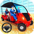 Icona Shopping Mall Taxi Driving 2018: Family Car Game