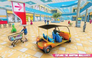 Poster Shopping Mall Taxi Driving 2018: Family Car Game