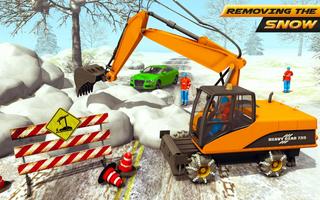 Snow Excavator Simulator 2019 Affiche