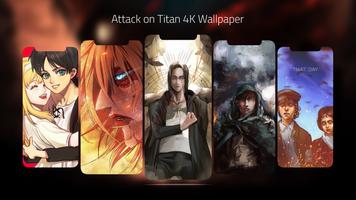 Attack on Titan 4K Wallpaper Affiche