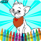 Kitty Cat Coloring Page icône