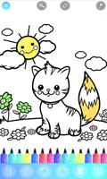 Kitty Cat Coloring Page capture d'écran 3