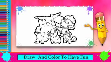 Poke monsak Coloring Book penulis hantaran