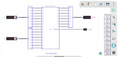 3 Schermata Digital Circuit Simulator