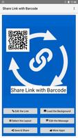 Share Link with Barcode Affiche