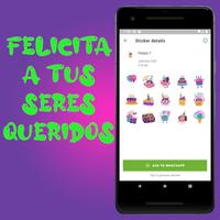 Stickers Feliz Cumpleaños syot layar 1