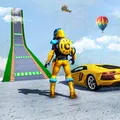 Superhero Car Games: Mega Ramp Car Stunts Racing