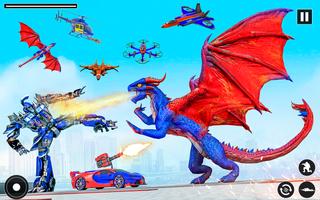 Flying Robot Transformers Game capture d'écran 2
