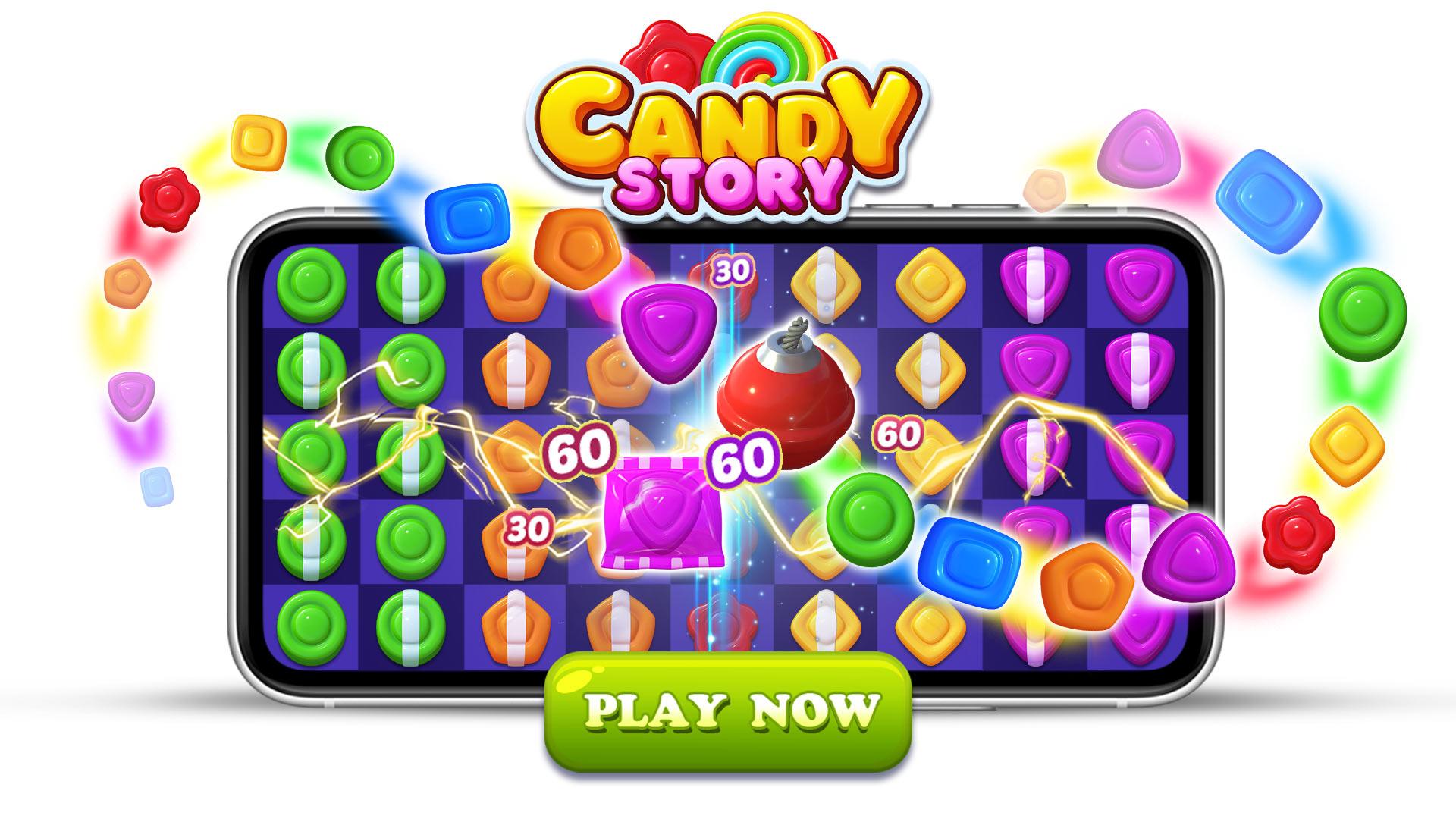 Candy story. Игра Candy Club. Sweet Candy Match 3 ВК плей. Candy Idle game. Андроид Port Tycoon - Idle game Постер.