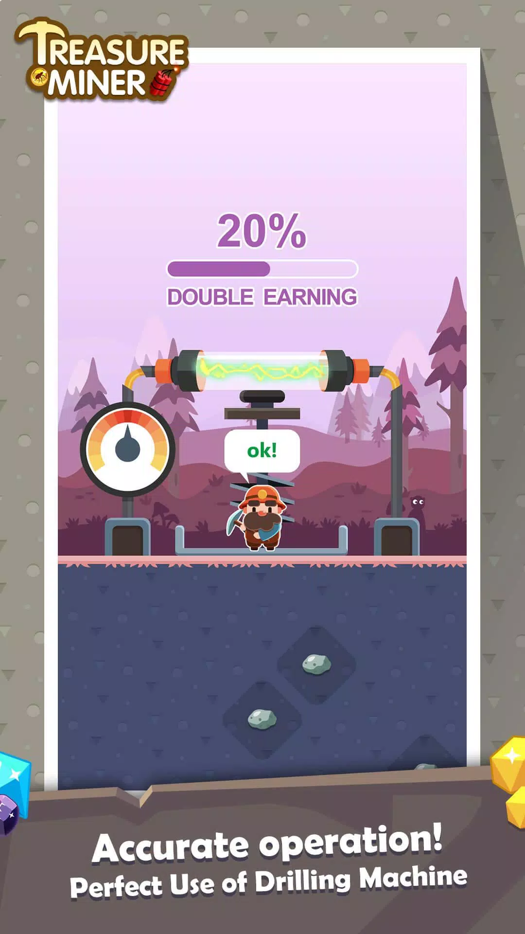 Treasure Miner - a mining game - APK Download for Android