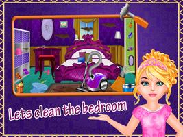 Princess House Cleaning Games Affiche