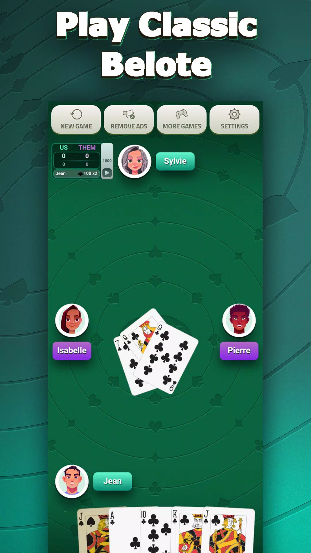 Belote Coinche - card game APK for Android - Download