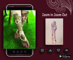 Mehndi Design offline & simple capture d'écran 3