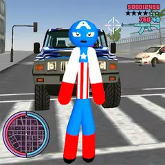 Us Capitain Stickman Rope Hero Gangstar Crime アプリダウンロード