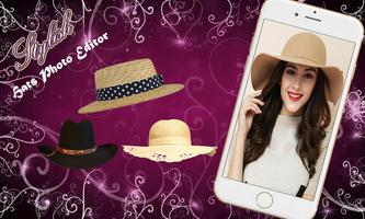 Stylish Hats Photo Editor الملصق