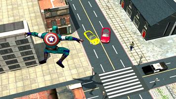 Super Captain Soldier America 3D Simulator โปสเตอร์