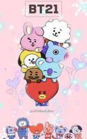 Cute BT21 Wallpaper captura de pantalla 1