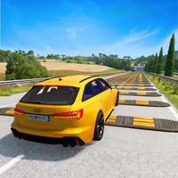 Beam drive car crash test الملصق