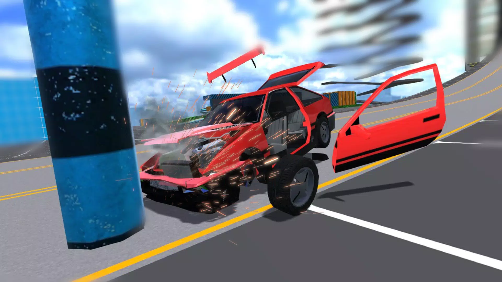 Crazy Crash Car Driving Sim 3D android iOS apk download for free