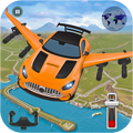 Flying Car Shooting 3D Games