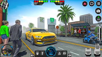Taxi Drive Car Game: Gadi Game Ekran Görüntüsü 1