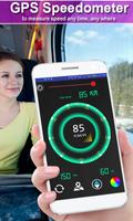 gps del coche velocímetro y medidor de distancia Poster