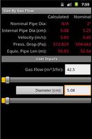 HVAC Pipe Sizer - Gas Low capture d'écran 2