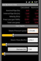 HVAC Pipe Sizer - Steam capture d'écran 1