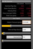 HVAC Pipe Sizer - Steam capture d'écran 2