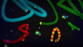 Snaky .io - MMO Worm Battle پوسٹر