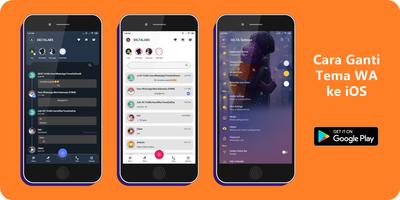 Poster Cara Ganti Tema WA Jadi iOS Ipon