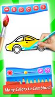 Cars Coloring & Drawing Book تصوير الشاشة 2