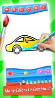 Cars Coloring & Drawing Book syot layar 2