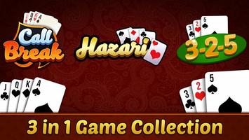Card Game : Call Break , Hazari , 3 2 5 Affiche