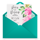 invitation card maker party आइकन