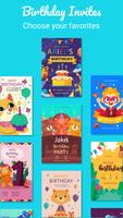 invitation card maker party पोस्टर