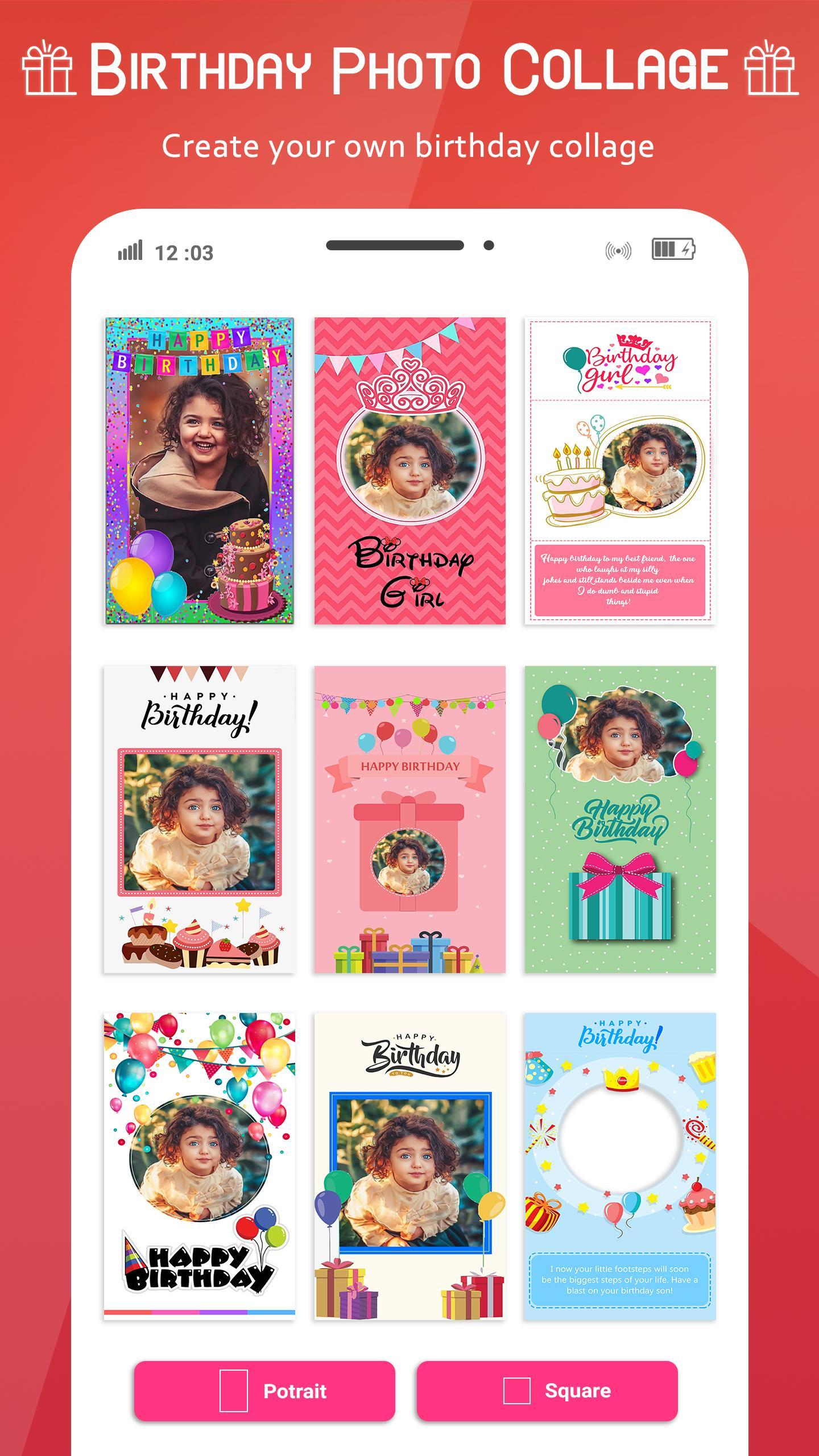 Name Photo On Birthday Cake Cards Frames Collage For
