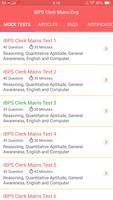 BANK CLERK - IBPS & SBI Exam स्क्रीनशॉट 2