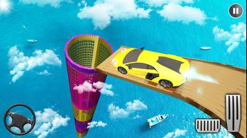 Jalan mega - Stunts mobil & game balap screenshot 2