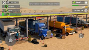City Cargo Truck Parking Games Poster