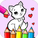 coloring little cat and dog aplikacja